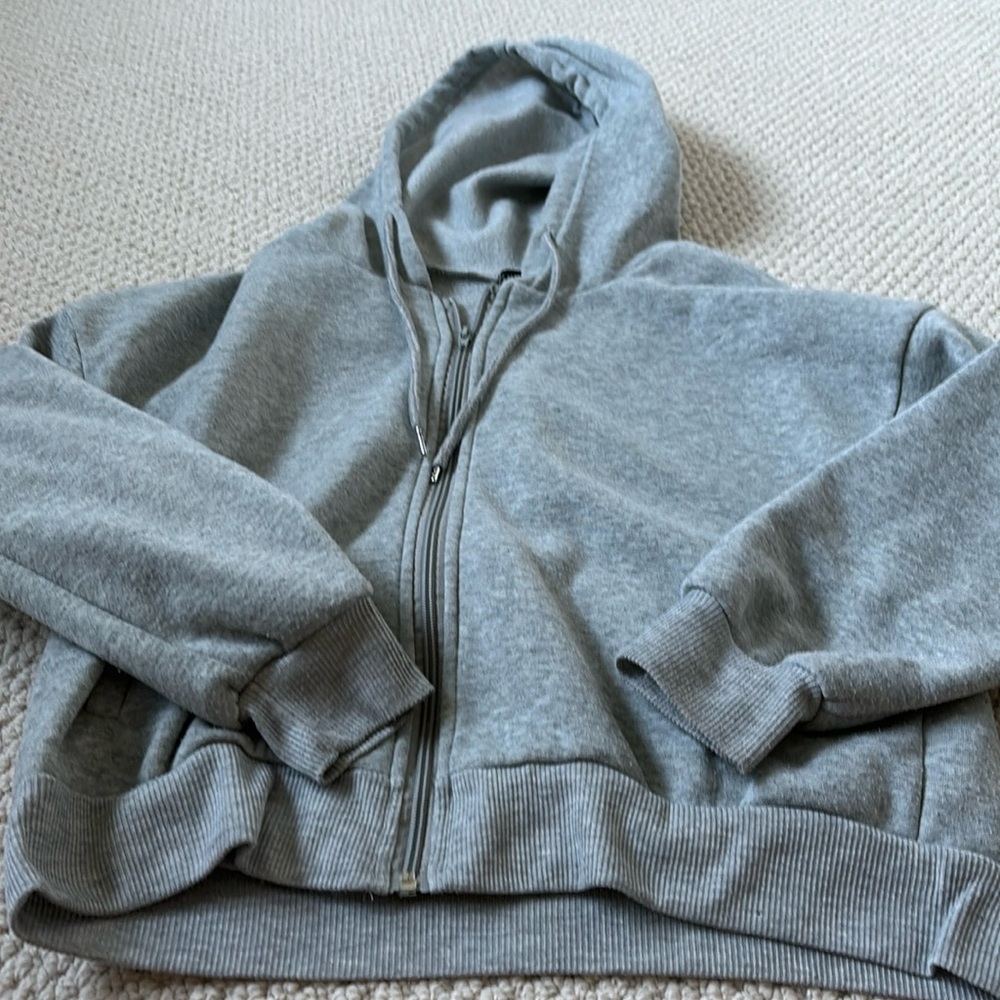 SHEIN light grey zip up